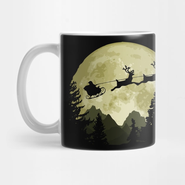 Santa Claus And The Moon by Nerd_art